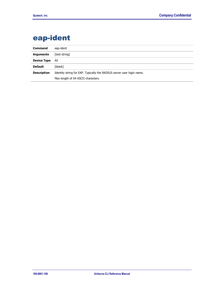 Eap-ident | Quatech WLNG-ET-DP500 Series User Manual | Page 69 / 120