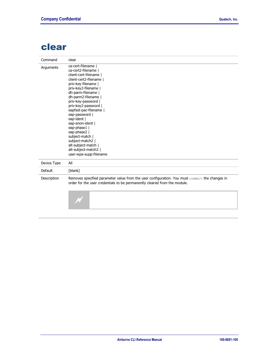 Clear | Quatech WLNG-ET-DP500 Series User Manual | Page 76 / 120