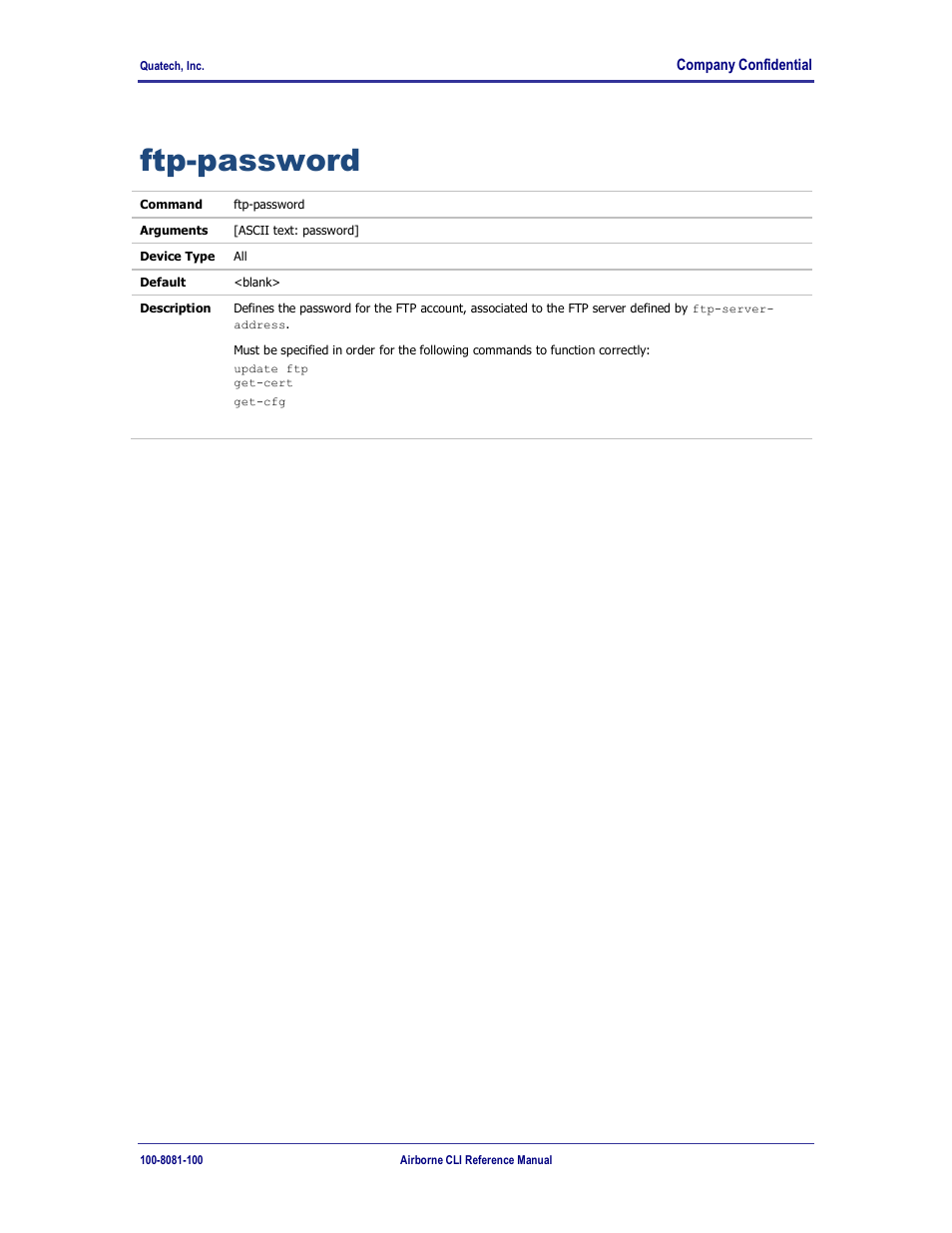 Ftp-password | Quatech WLNG-ET-DP500 Series User Manual | Page 87 / 120