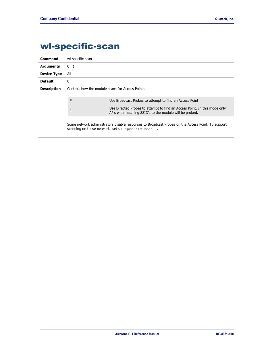 Wl-specific-scan | Quatech WLNG-ET-DP500 Series User Manual | Page 96 / 120