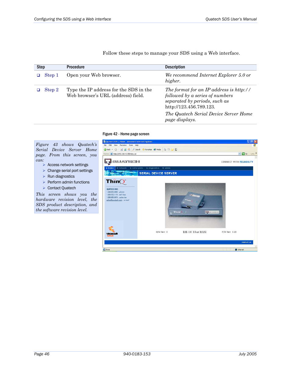 Quatech Serial Device Server User Manual | Page 52 / 98