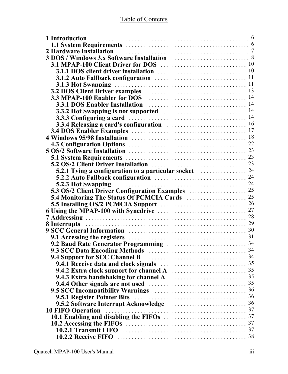 Quatech MPAP-100 User Manual | Page 4 / 64
