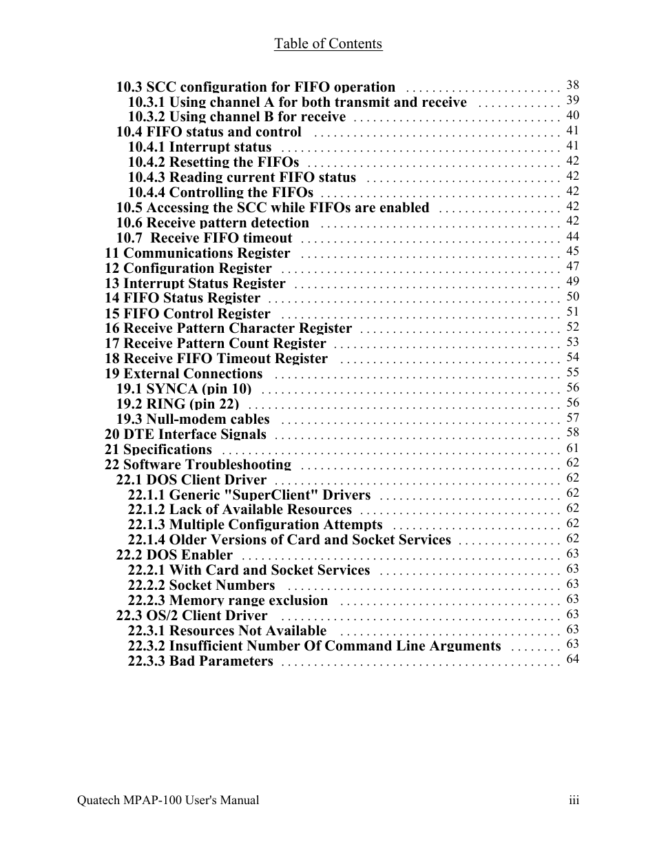 Quatech MPAP-100 User Manual | Page 5 / 64