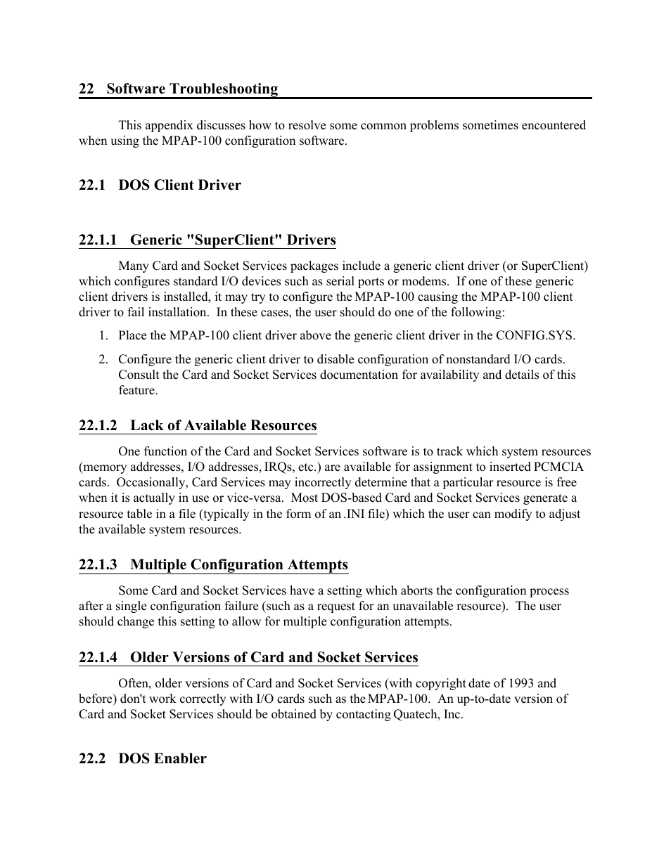 Quatech MPAP-100 User Manual | Page 61 / 64