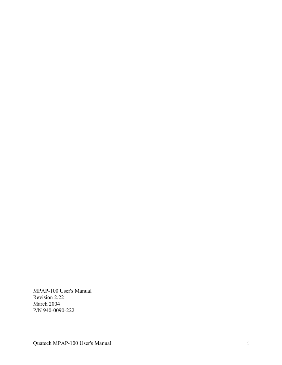 Quatech MPAP-100 User Manual | Page 64 / 64