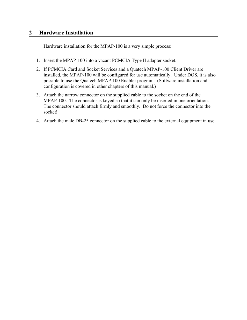 Quatech MPAP-100 User Manual | Page 7 / 64