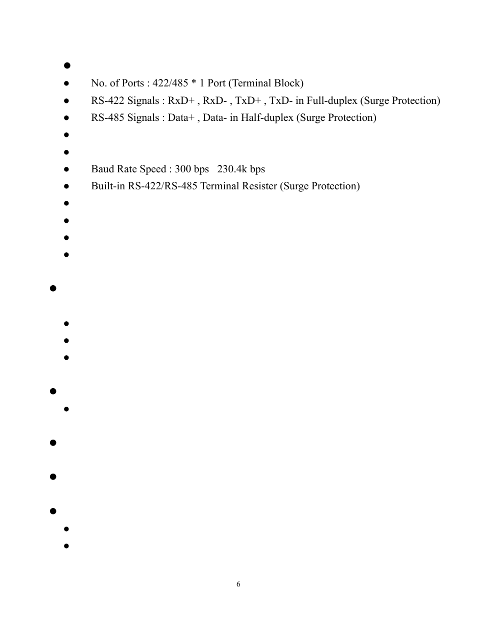 Quatech USB to RS-232/422/485 Isolated Converter SSU2-400I User Manual | Page 7 / 24