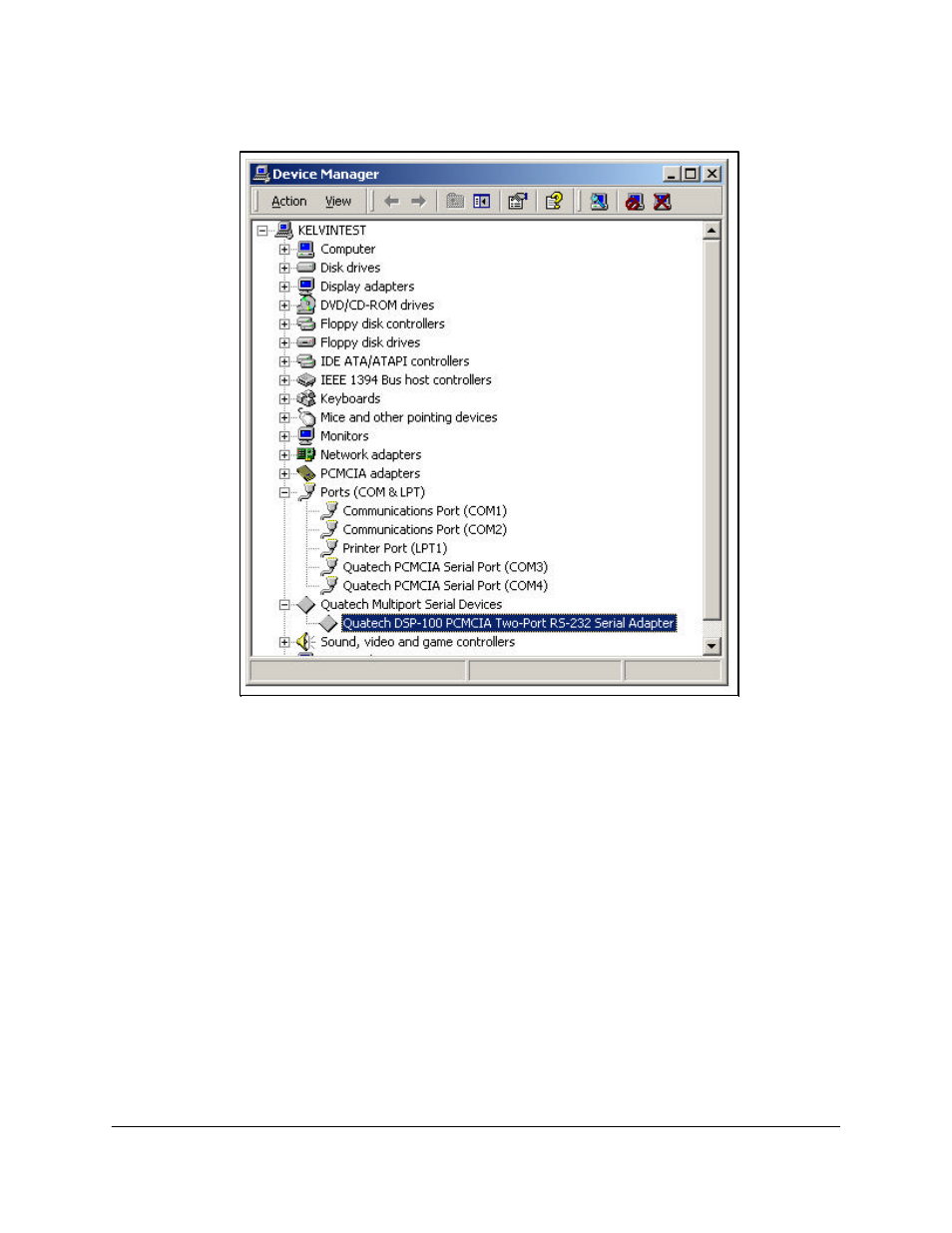 2 changing resource settings with device manager | Quatech DSP-100 User Manual | Page 35 / 57