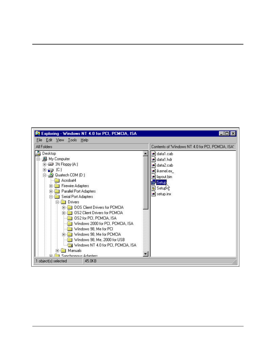 6 windows nt | Quatech DSP-100 User Manual | Page 38 / 57