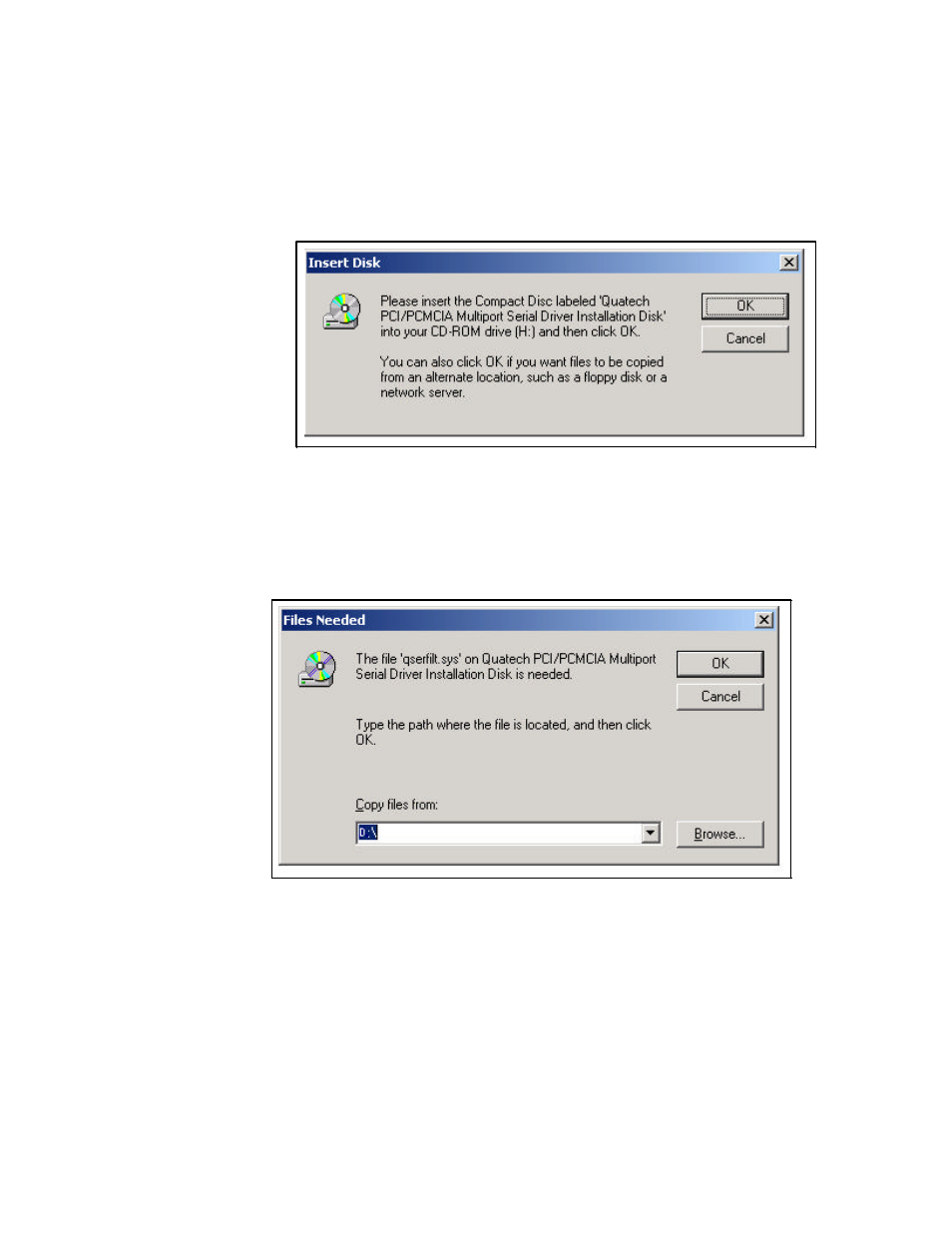 Quatech Asynchronous Communications Adapter QSCLP-100 User Manual | Page 12 / 32