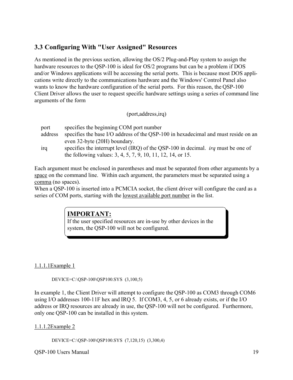 Quatech QSP-100 User Manual | Page 22 / 40