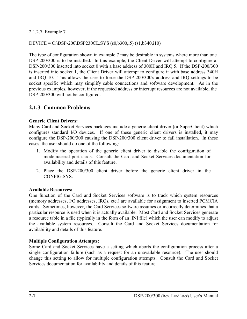 Quatech DSP-200/300 User Manual | Page 12 / 52