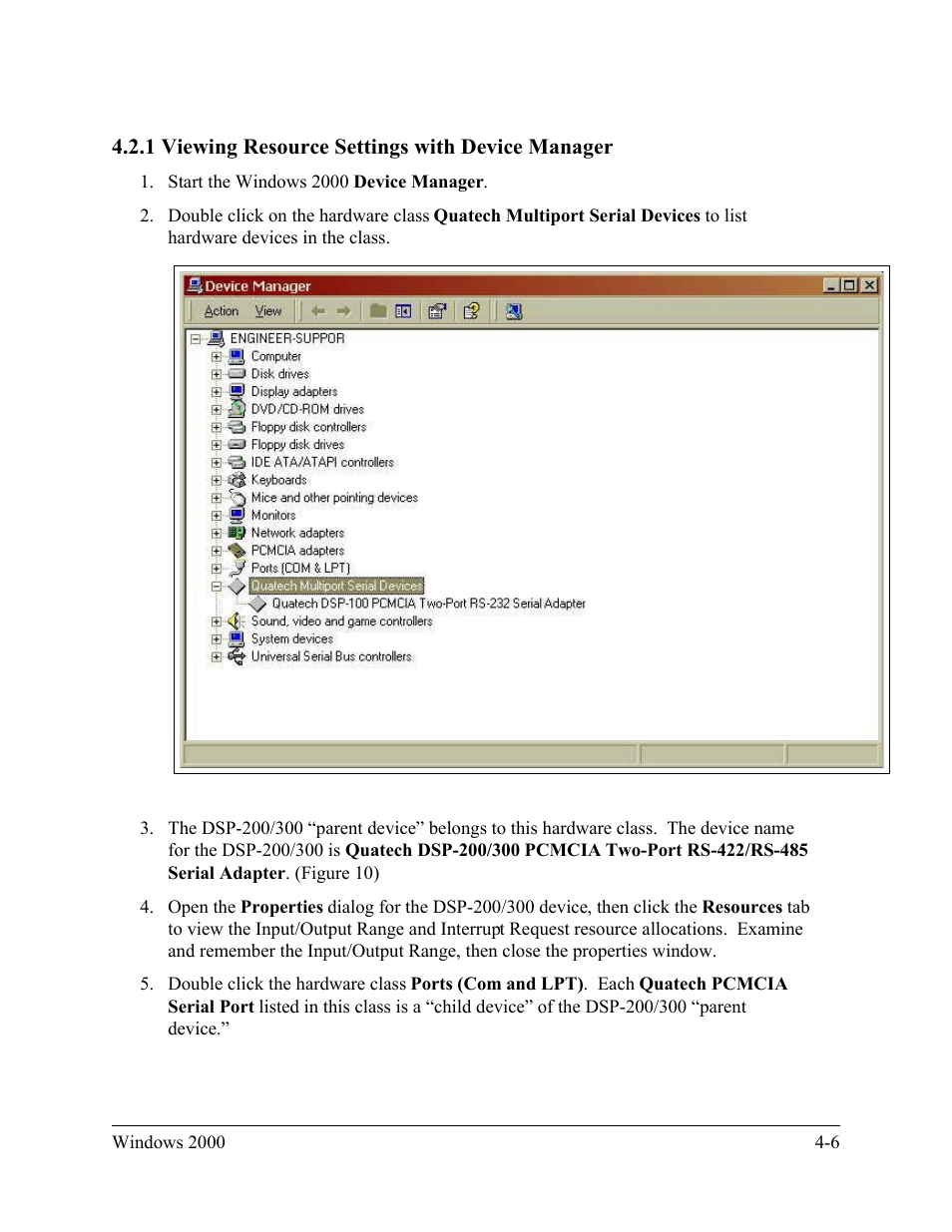 Quatech DSP-200/300 User Manual | Page 29 / 52