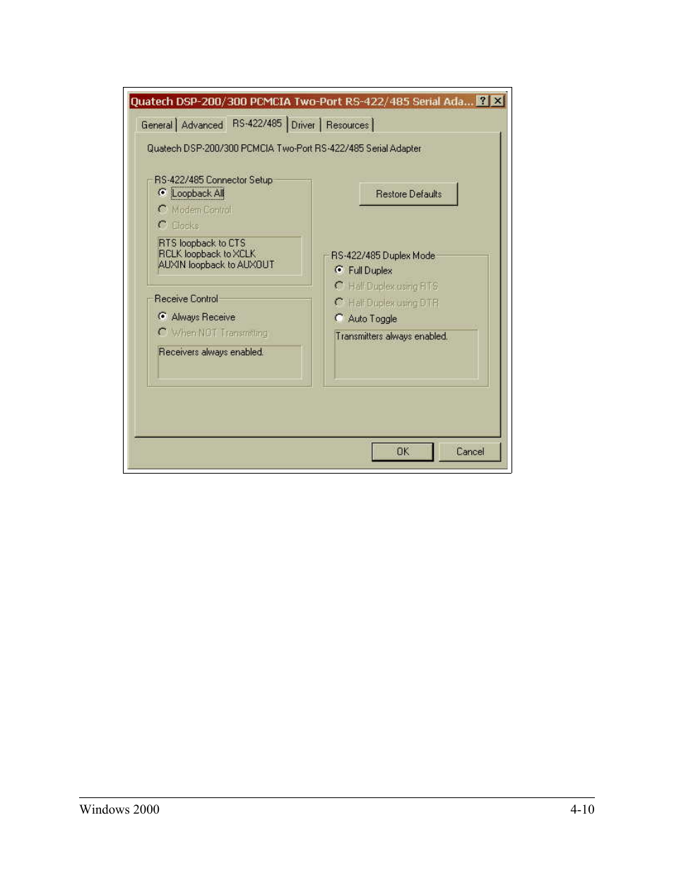 Quatech DSP-200/300 User Manual | Page 33 / 52