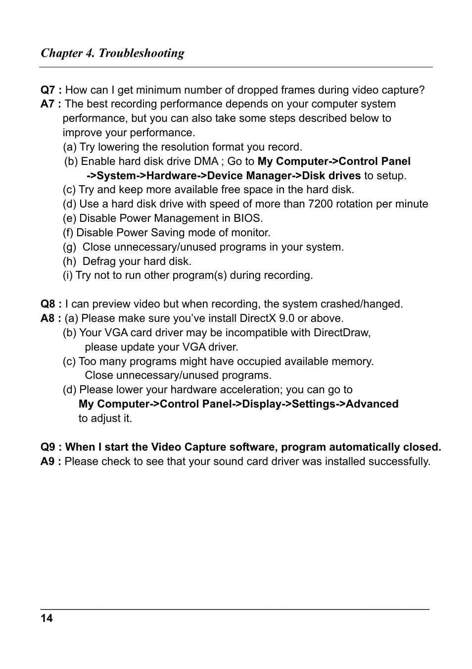 Quatech Audio/Video Capture USB 2.0 User Manual | Page 17 / 17