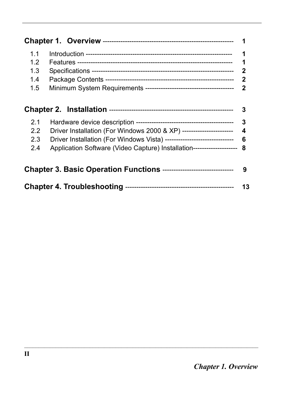 Quatech Audio/Video Capture USB 2.0 User Manual | Page 3 / 17