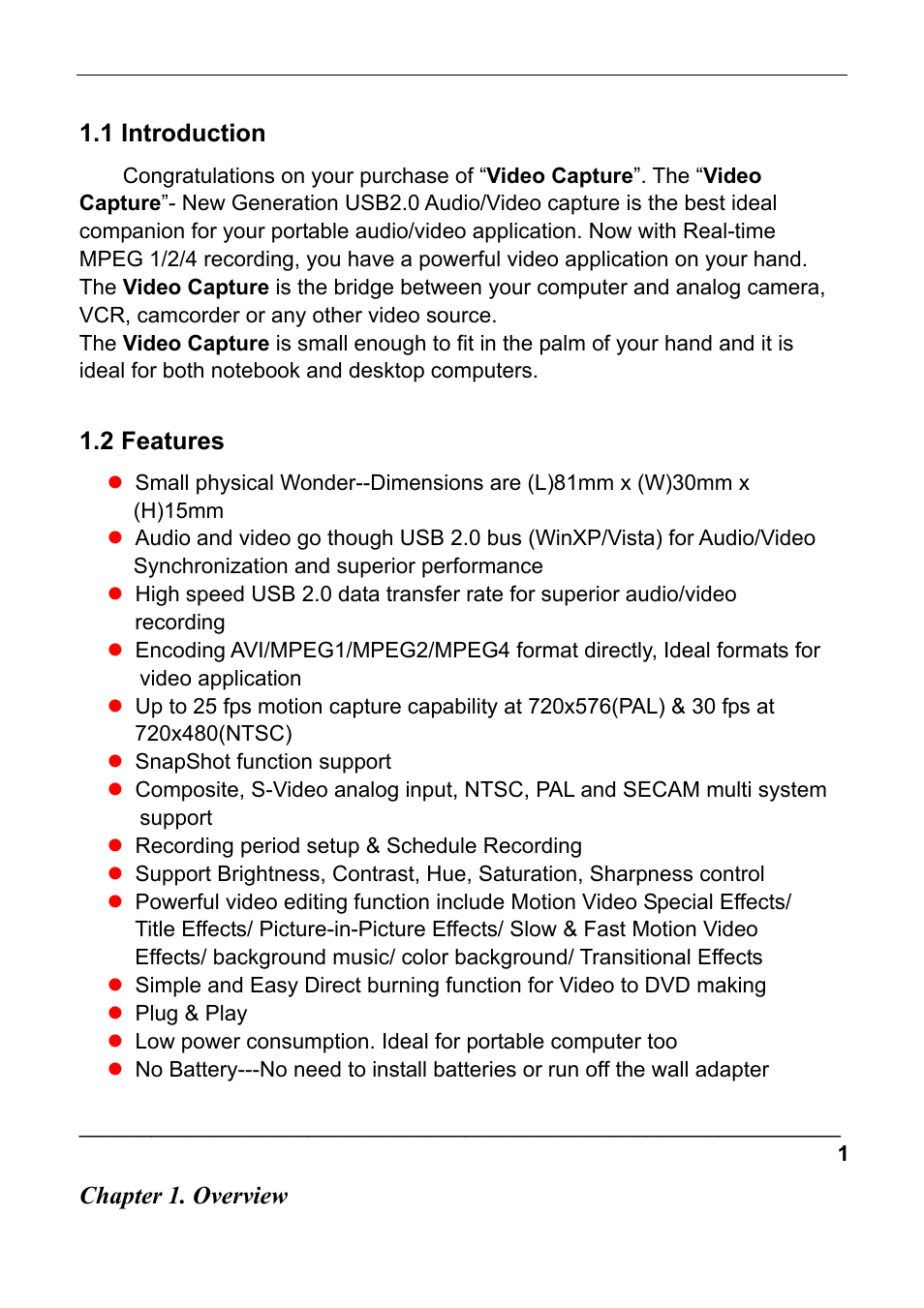 Quatech Audio/Video Capture USB 2.0 User Manual | Page 4 / 17