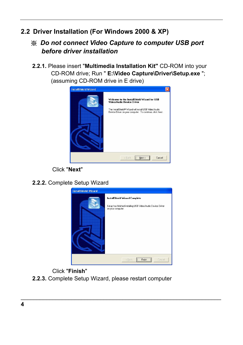 Quatech Audio/Video Capture USB 2.0 User Manual | Page 7 / 17