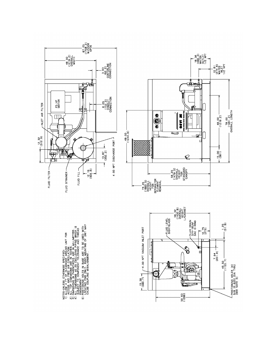 ) qsvi 25 (water-cooled) | Quincy Compressor 50093-103 User Manual | Page 23 / 76