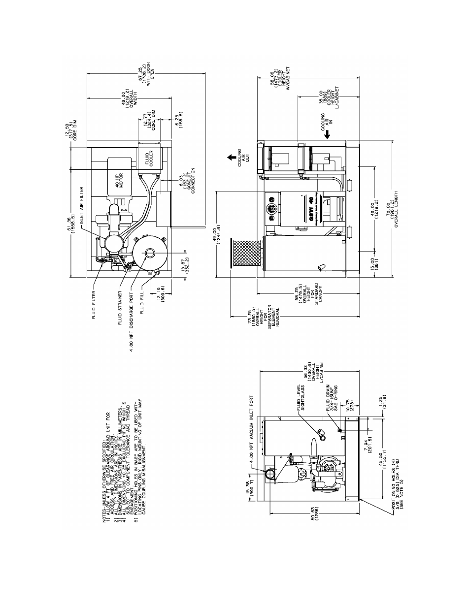 ) qsvi 40 (air-cooled) | Quincy Compressor 50093-103 User Manual | Page 24 / 76