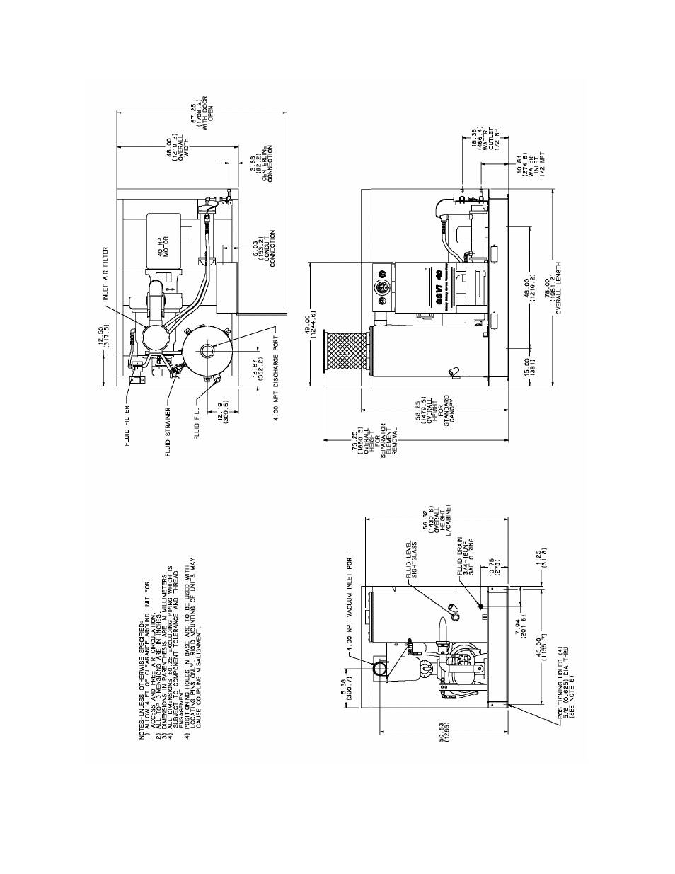 ) qsvi 40 (water-cooled) | Quincy Compressor 50093-103 User Manual | Page 25 / 76