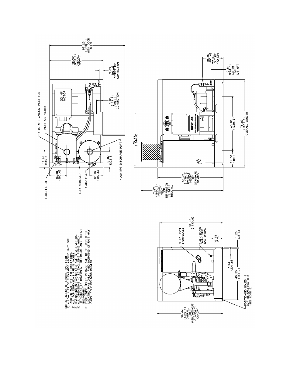 ) qsvi 50 (water-cooled) | Quincy Compressor 50093-103 User Manual | Page 27 / 76