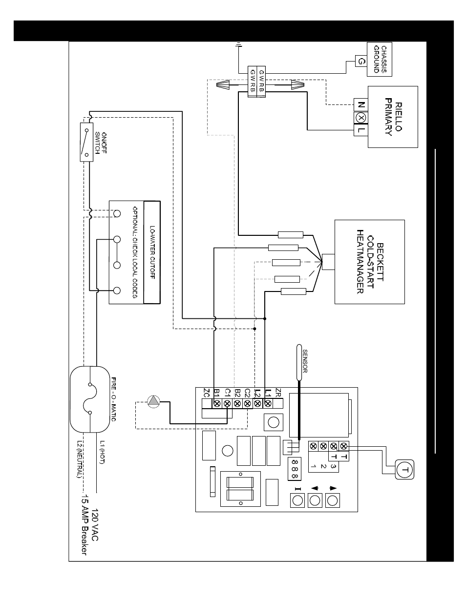 Oil burner wiring | QHT BIASI B3-B9 User Manual | Page 25 / 36