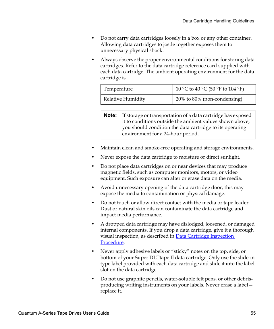 Quantum Tape Drive A-Series User Manual | Page 71 / 105