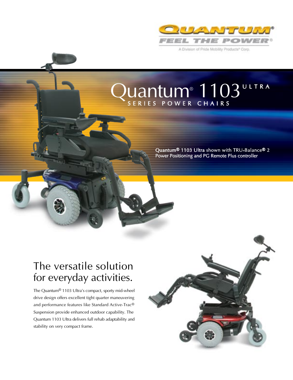 Quantum 1103 Ultra User Manual | 2 pages