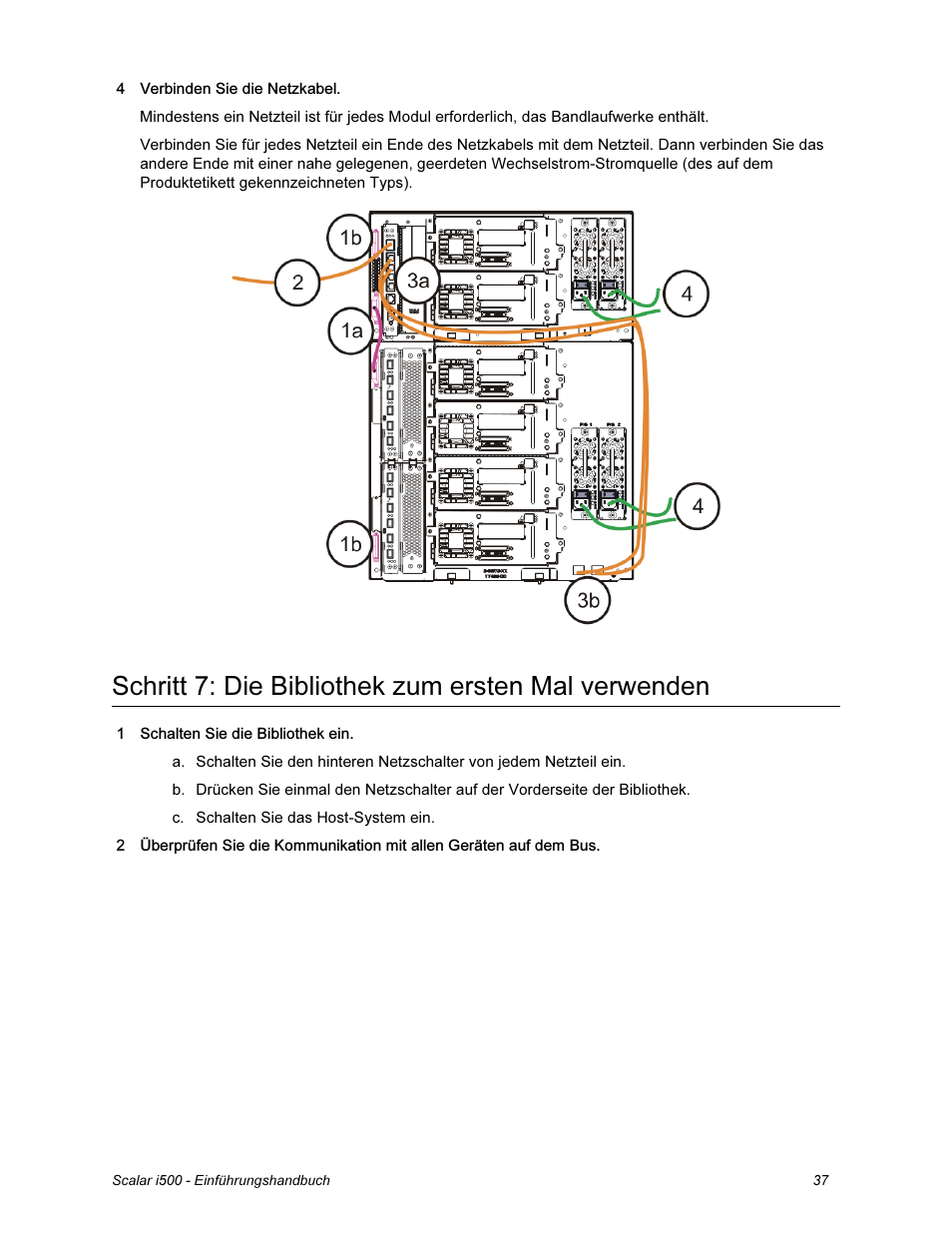 Schritt 7: die bibliothek zum ersten mal verwenden | Quantum Scalar i500 User Manual | Page 37 / 148