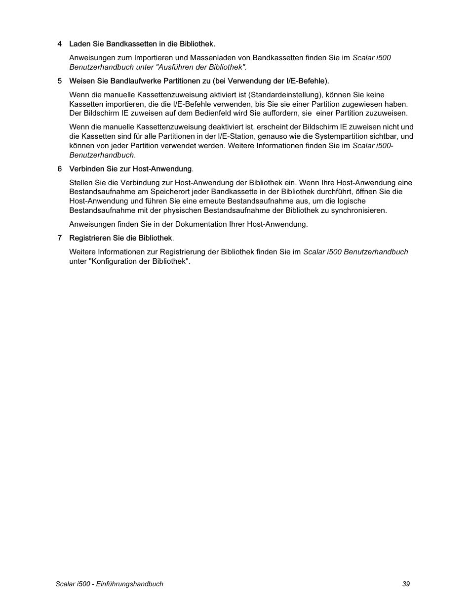 Quantum Scalar i500 User Manual | Page 39 / 148