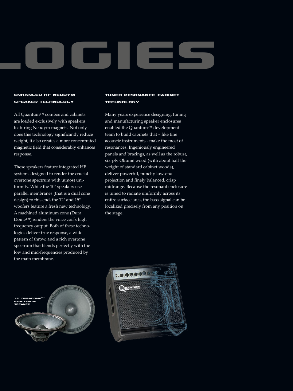 Technologies | Quantum QC 310 User Manual | Page 5 / 12