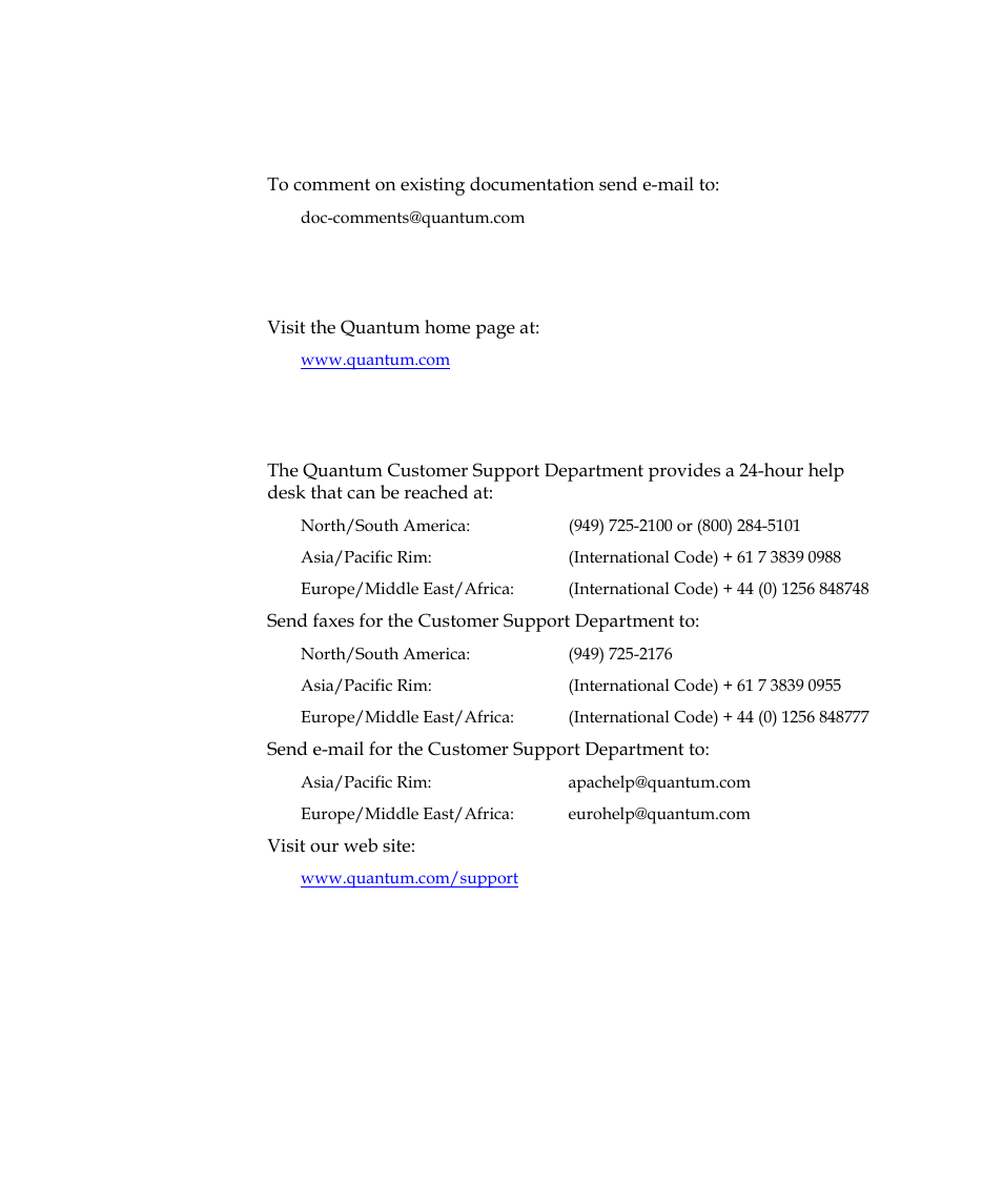 Quantum Tape Drive LTO-3 User Manual | Page 14 / 98