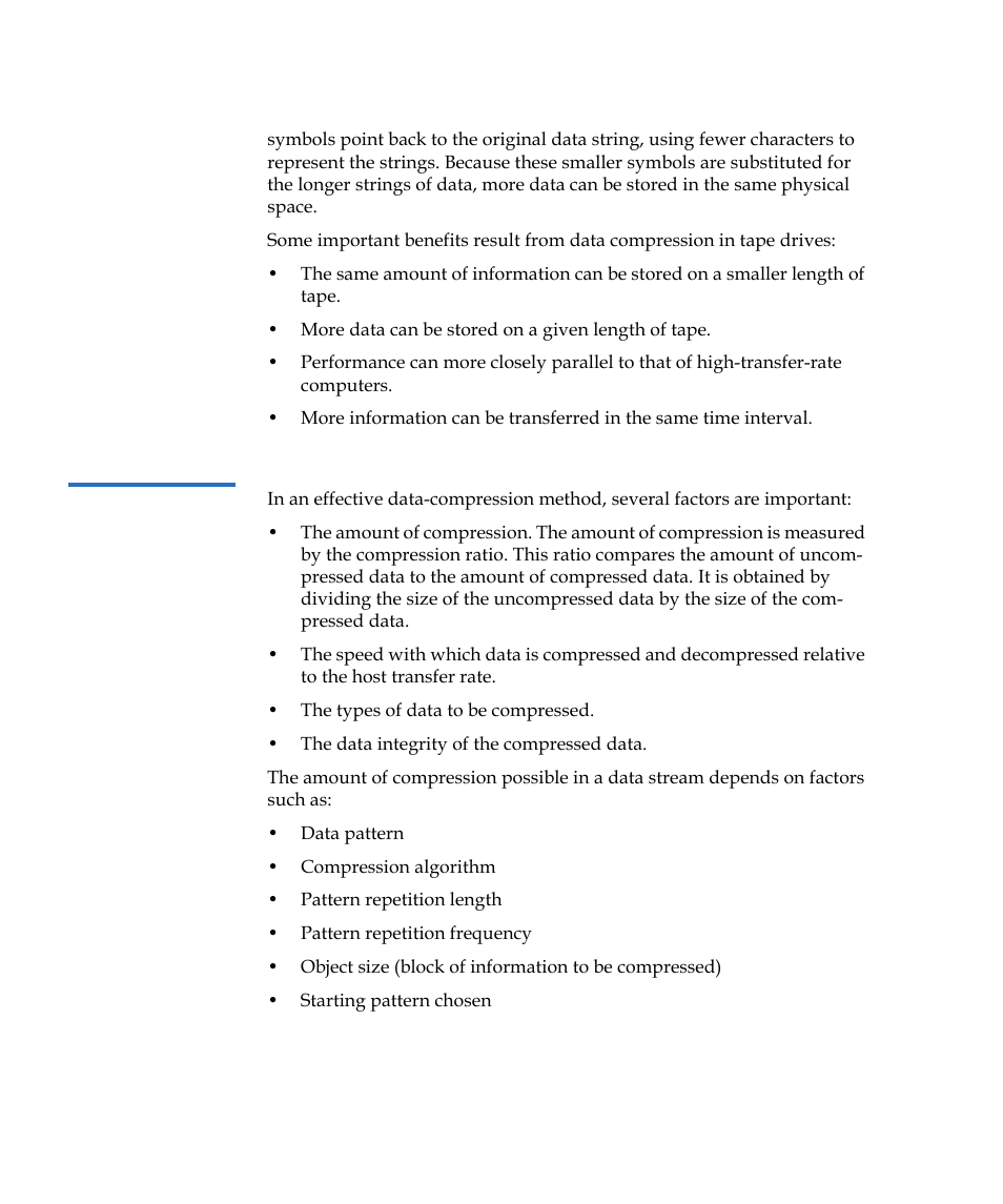 Data compression considerations | Quantum Tape Drive LTO-3 User Manual | Page 50 / 98