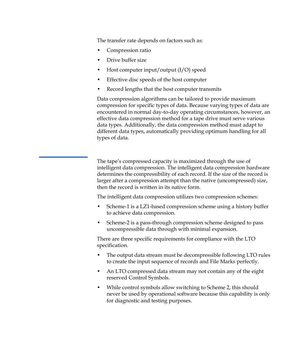 Intelligent data compression | Quantum Tape Drive LTO-3 User Manual | Page 51 / 98