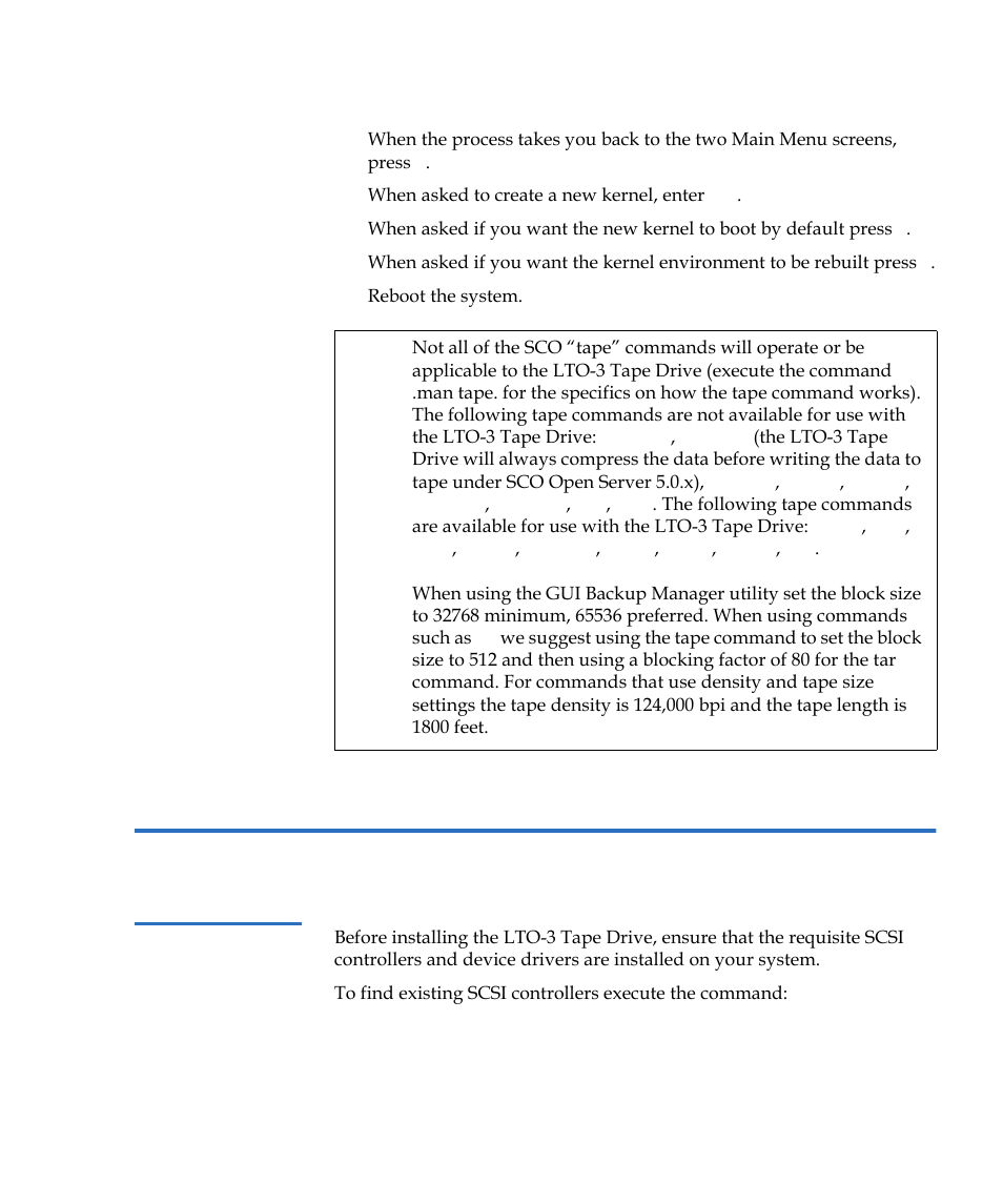 Configuring for linux, Finding existing scsi controllers and devices | Quantum Tape Drive LTO-3 User Manual | Page 75 / 98