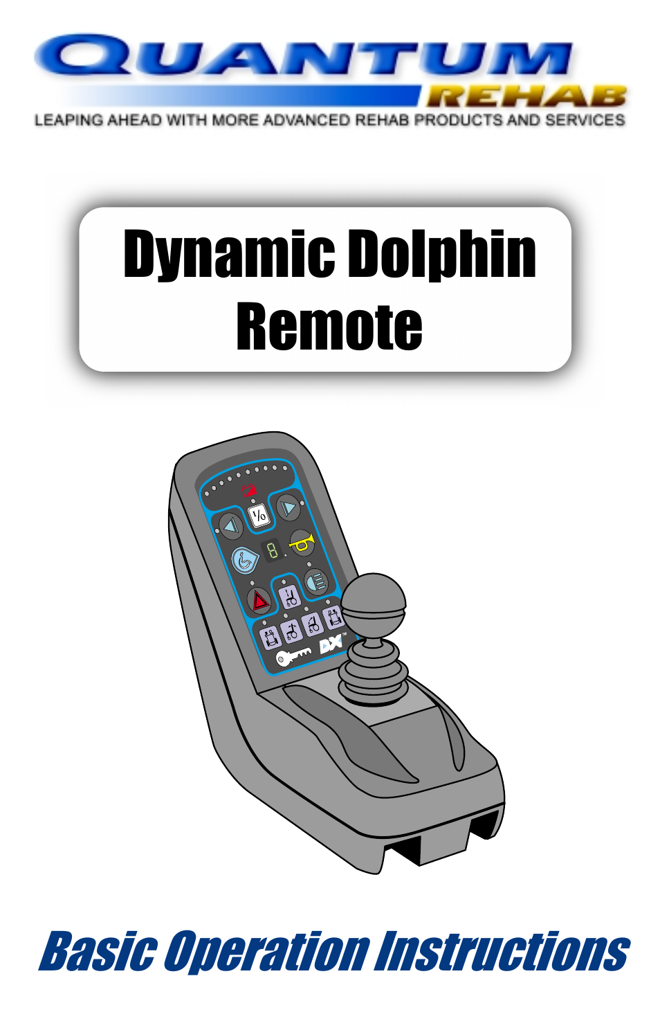 Quantum Dynamic Dolphin Remote User Manual | 8 pages