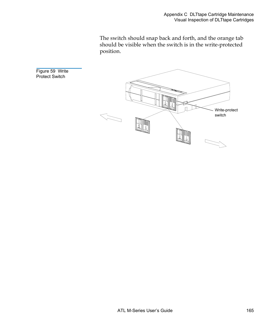 Figure 59 write protect switch, Figure 59 | Quantum ATL M-Series User Manual | Page 183 / 222