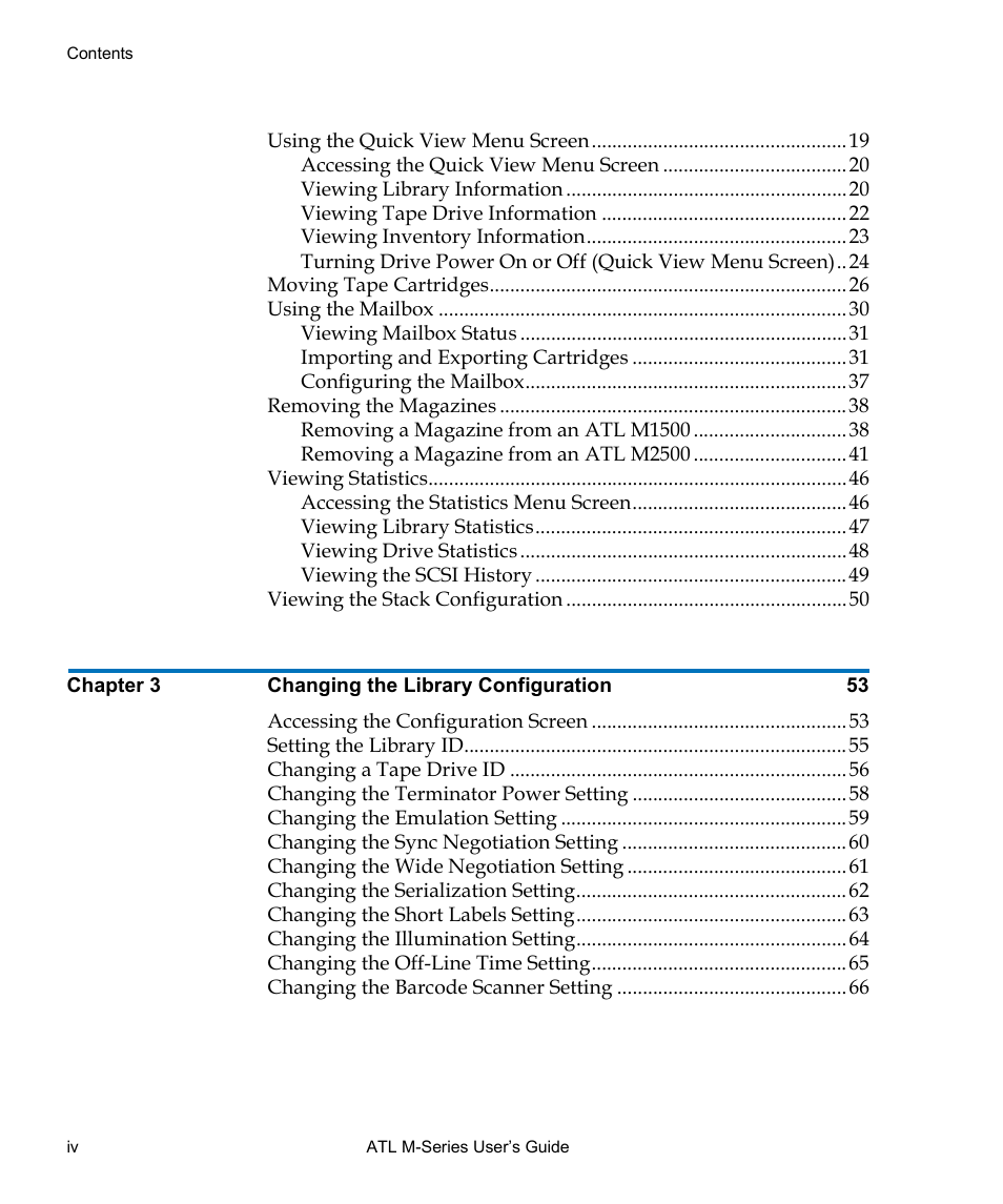 Quantum ATL M-Series User Manual | Page 4 / 222