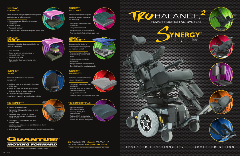 Quantum Synergy Mobility Scooter User Manual | 2 pages