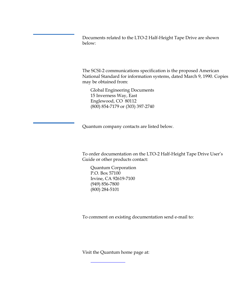 Quantum LTO-2 User Manual | Page 13 / 94