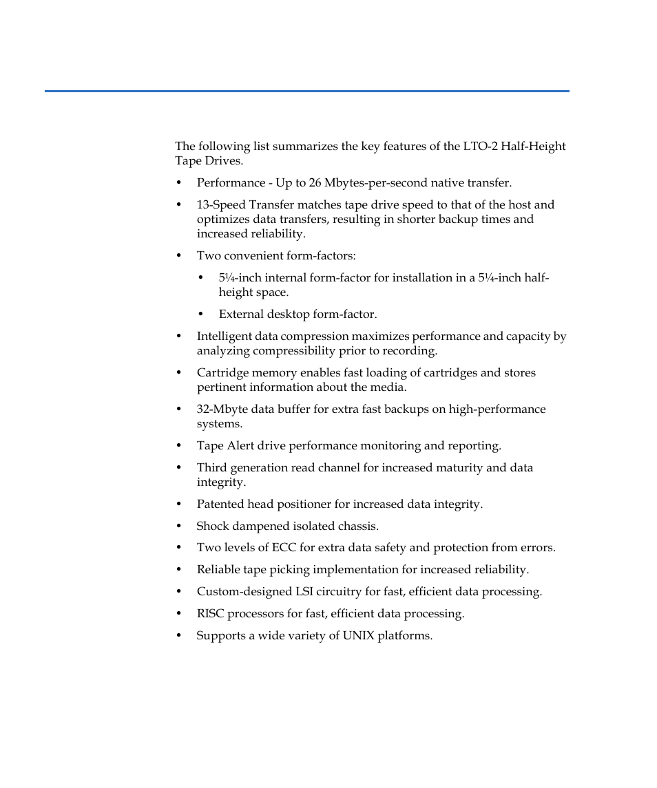 Features | Quantum LTO-2 User Manual | Page 16 / 94