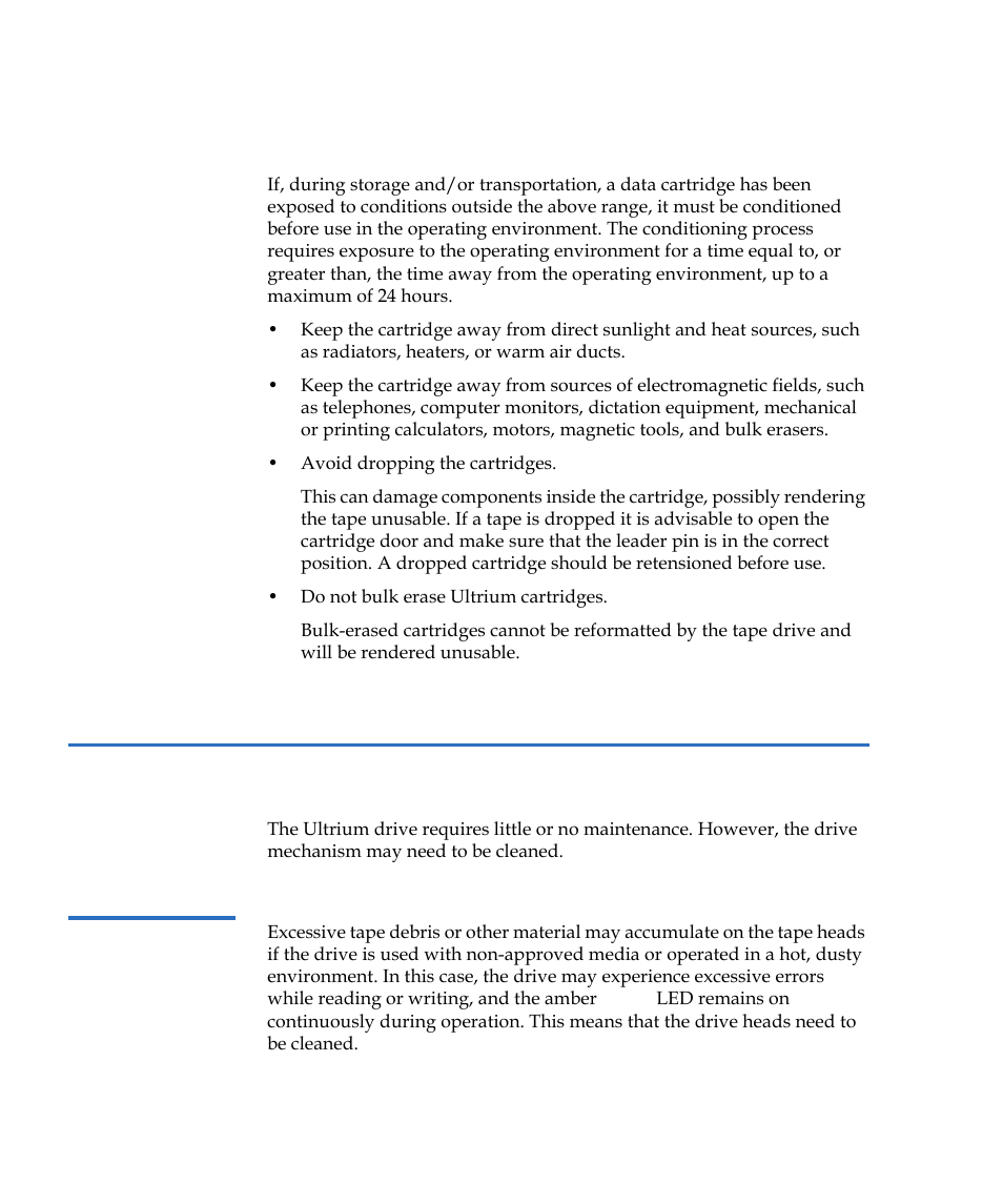 Drive maintenance, Cleaning the tape drive | Quantum LTO-2 User Manual | Page 38 / 94