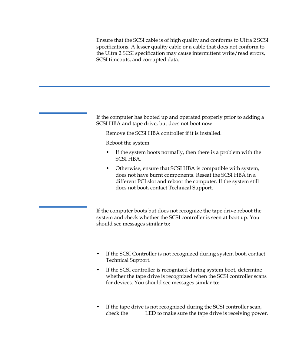 Troubleshooting suggestions, Computer will not boot | Quantum LTO-2 User Manual | Page 79 / 94