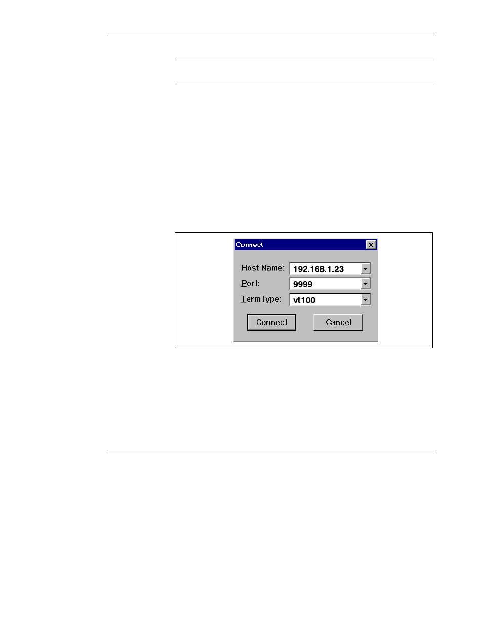 Connecting by telnet (ip address assigned) | Quantum 890 USE 155 User Manual | Page 33 / 55