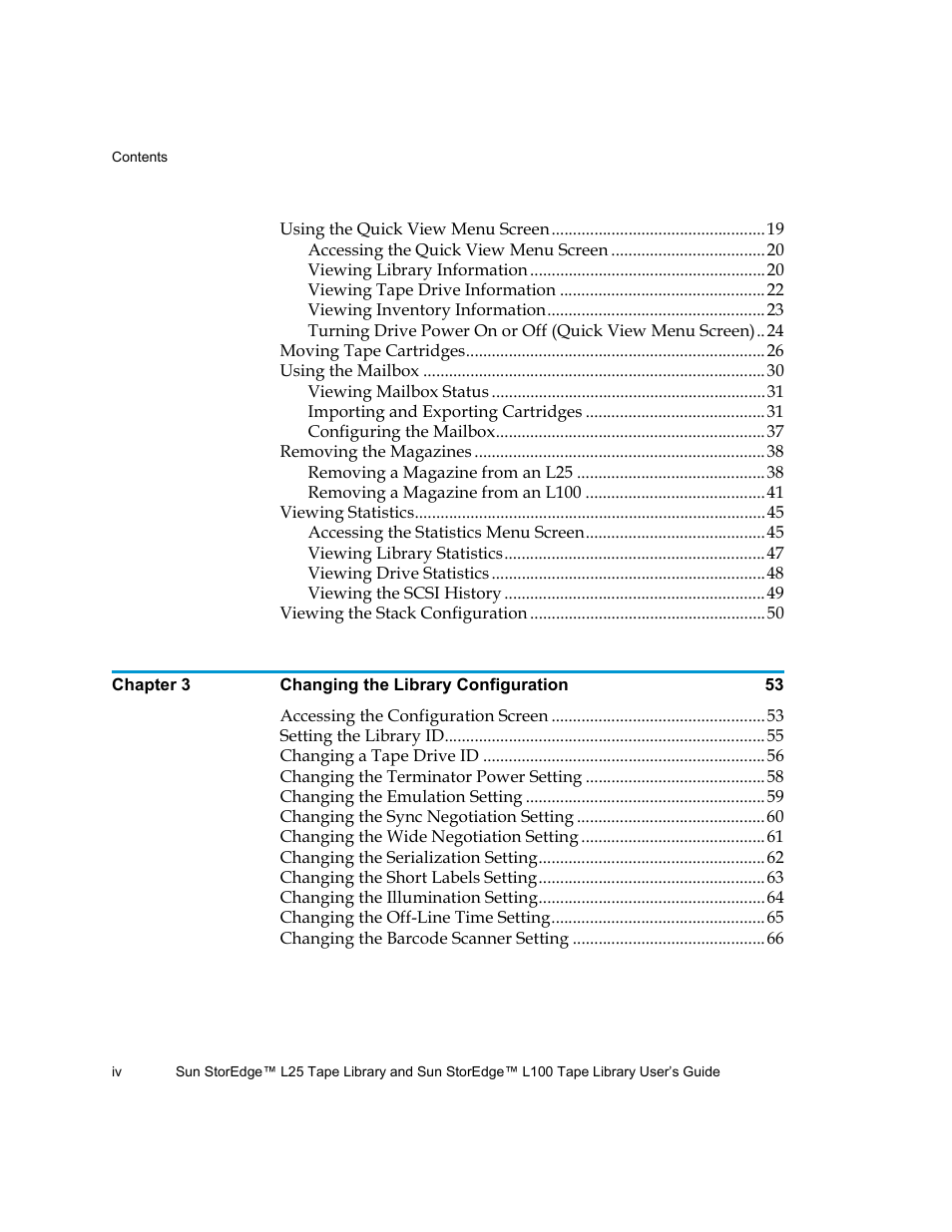 Quantum Sun StorEdge L100 User Manual | Page 4 / 192