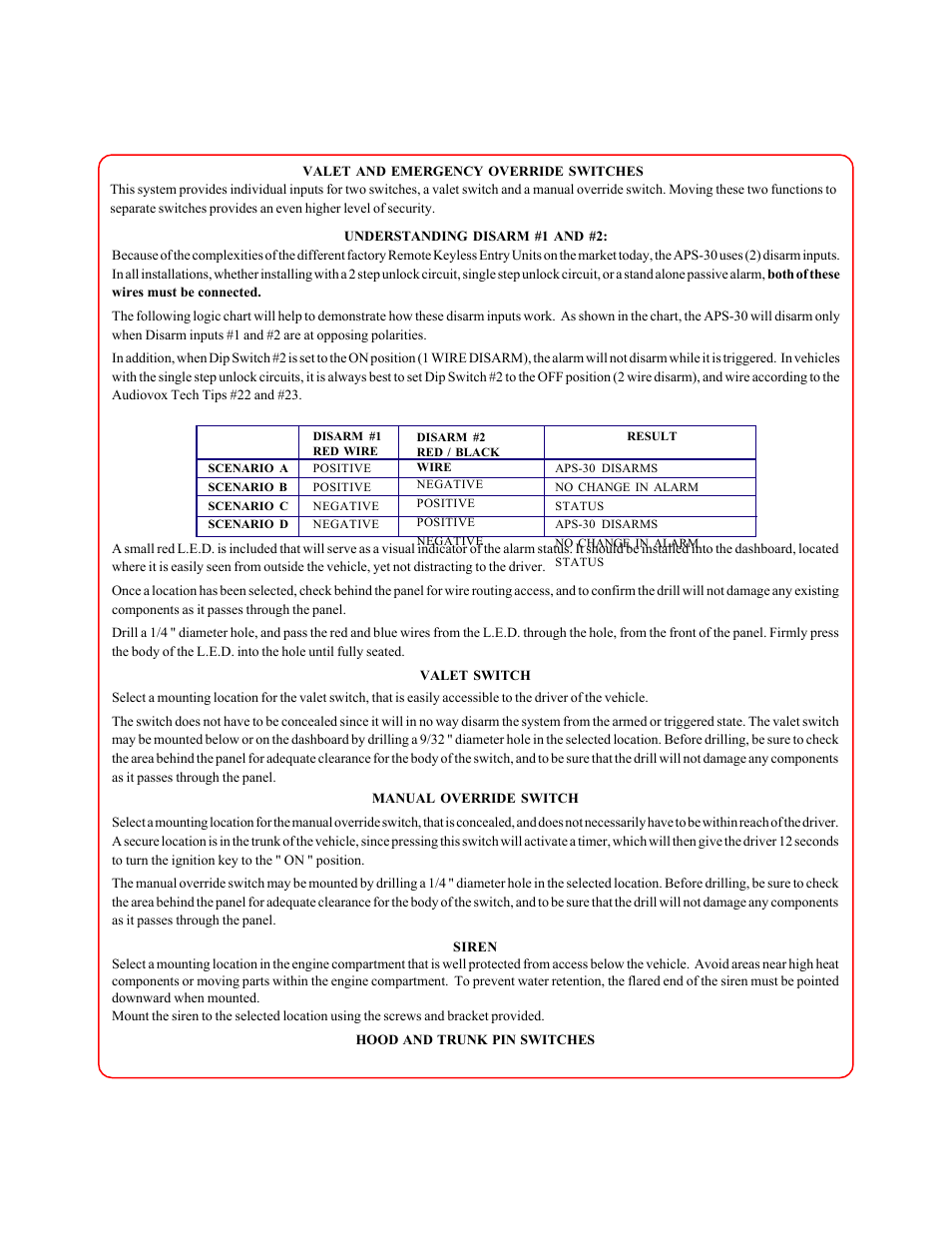 Q-Logic Keyless Entry Alarm Upgrade Module APS-30 User Manual | Page 3 / 6
