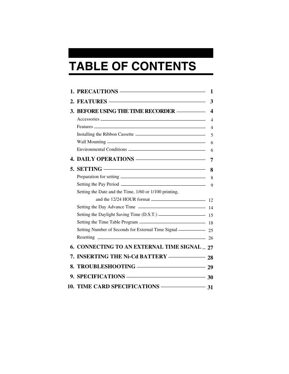 Quartz SIMPLEX 500 User Manual | Page 3 / 34