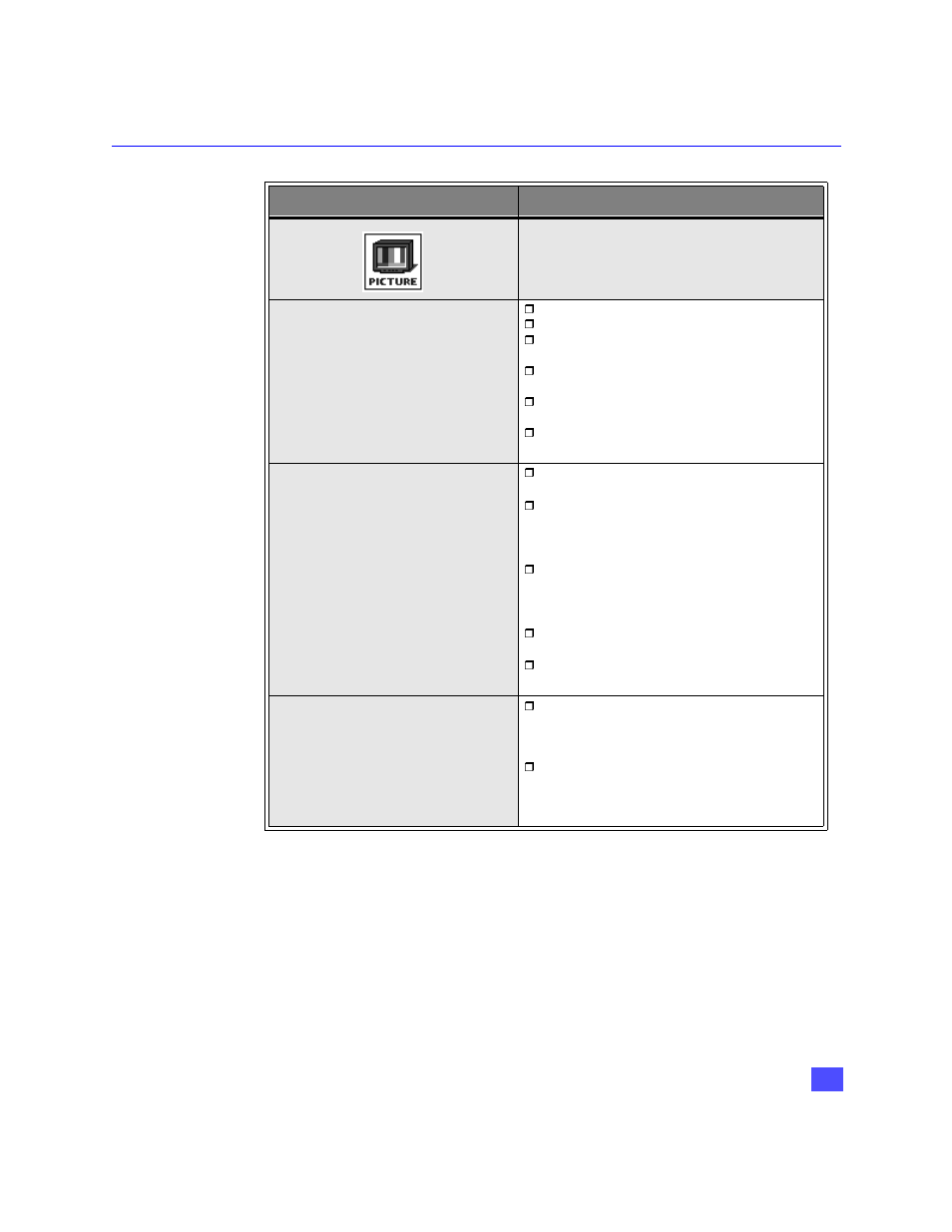 Tabla de menus de la guía giratoria | QUASAR SR-5144 User Manual | Page 47 / 58