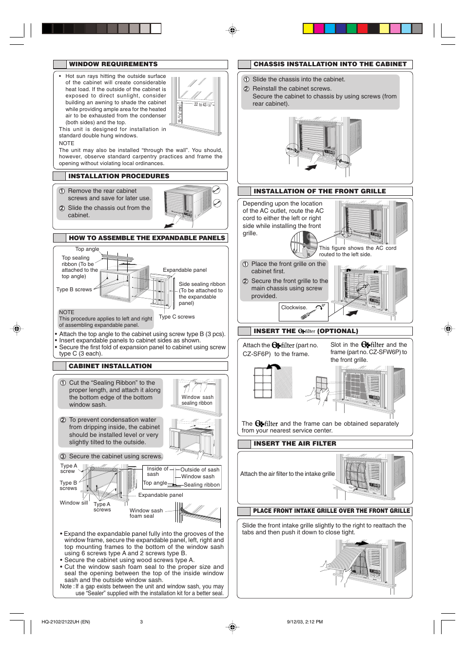 QUASAR HQ-2122UH User Manual | Page 3 / 8